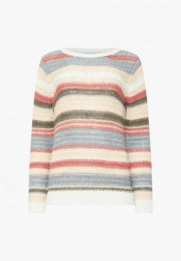 Пуловер в полоску