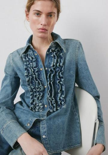 Джинсовая блузка