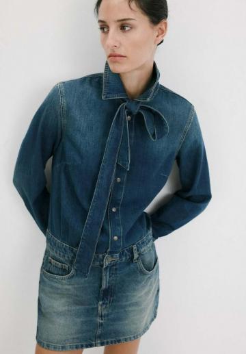 Джинсовое платье