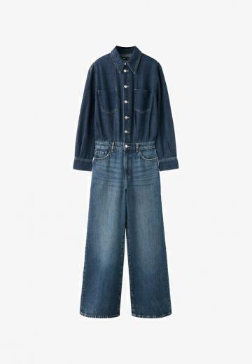 Джинсовый комбинезон