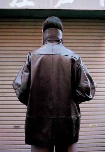 Кожаное пальто