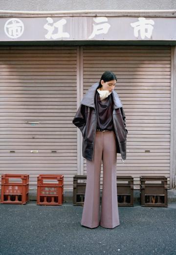 Кожаное пальто