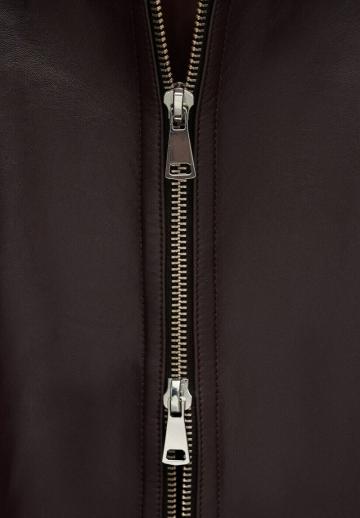 Кожаное пальто