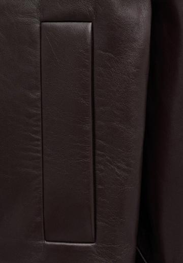 Кожаное пальто