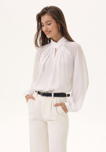 Атласная блузка