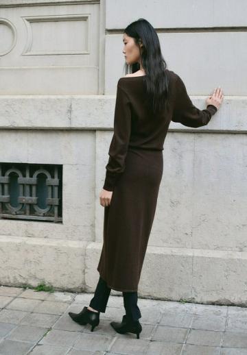 Вязаное платье