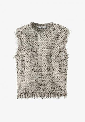 Пуловер без рукавов