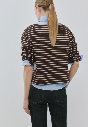 Пуловер в полоску