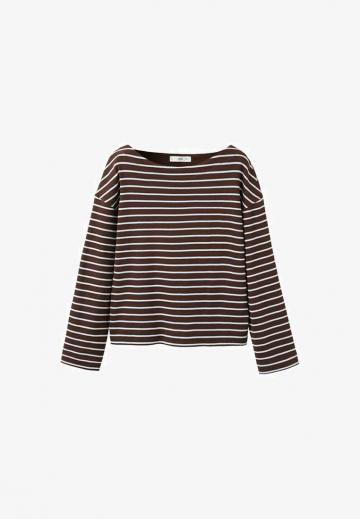 Пуловер в полоску