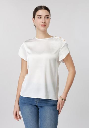 Атласная блузка