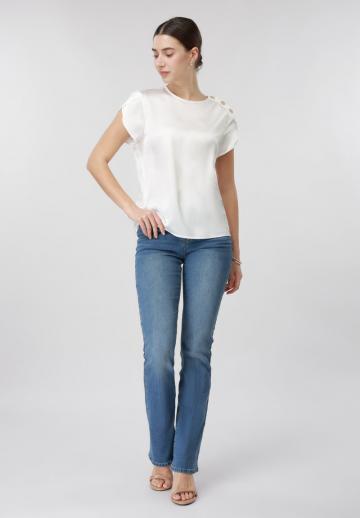 Атласная блузка