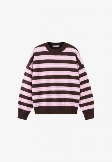 Пуловер в полоску