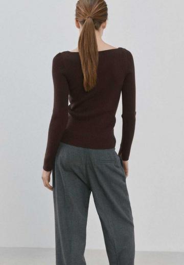 Пуловер в полоску