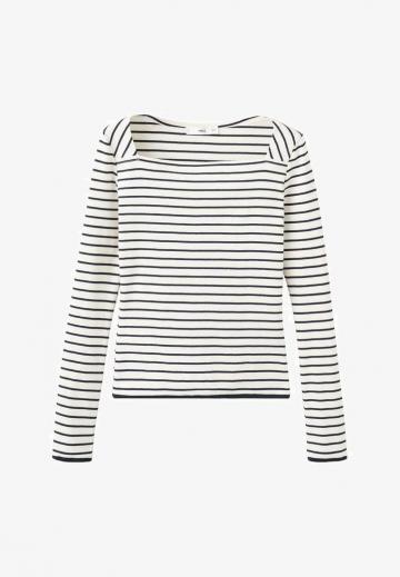 Пуловер в полоску