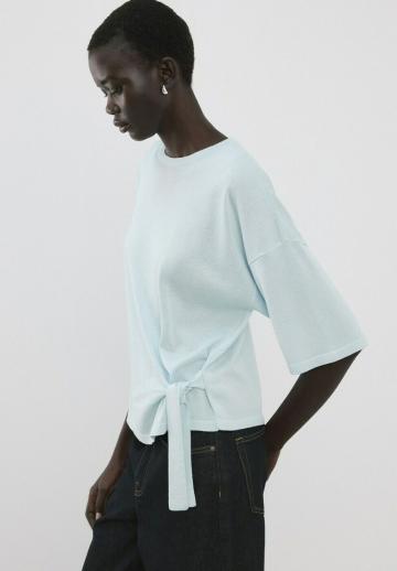 Пуловер с коротким рукавом