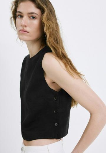 Блузка без рукавов