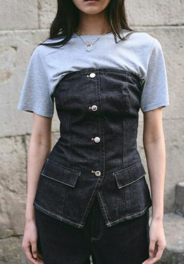 Джинсовый комбинезон