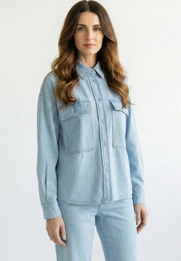 Джинсовая блузка
