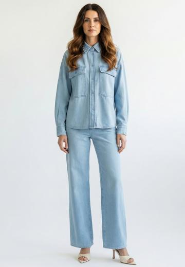 Джинсовая блузка