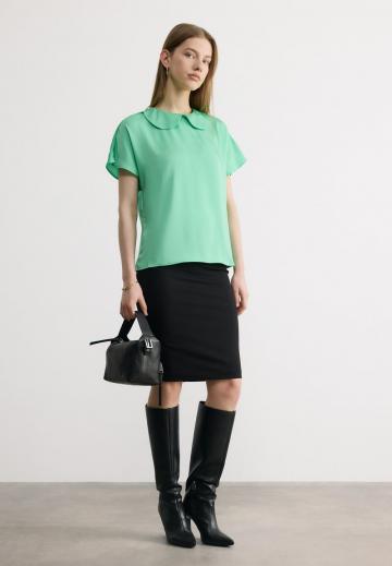 Атласная блузка