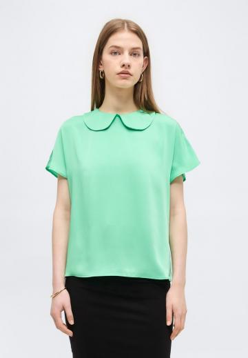 Атласная блузка