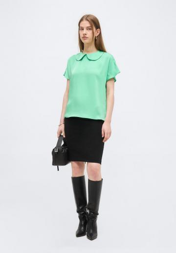 Атласная блузка