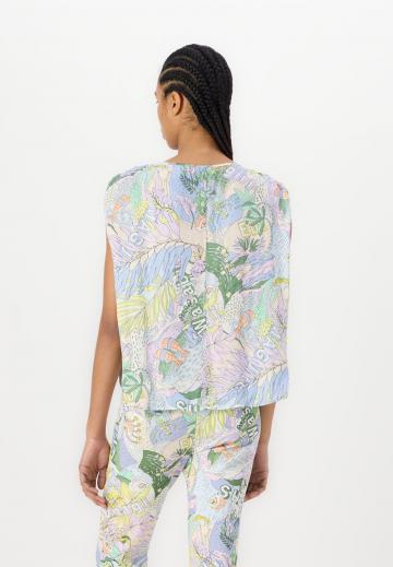 Атласная блузка