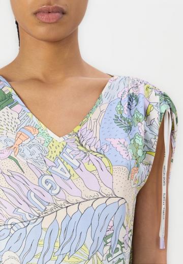 Атласная блузка