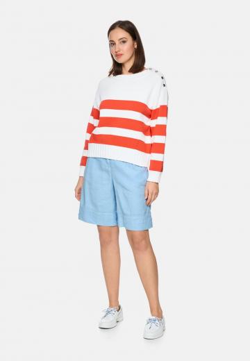 Пуловер в полоску