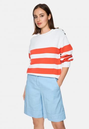 Пуловер в полоску