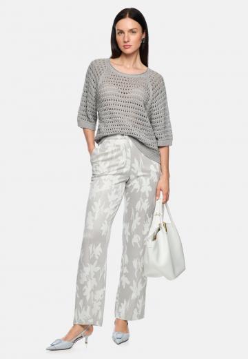 Пуловер с рукавом три четверти