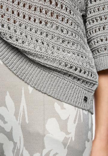 Пуловер с рукавом три четверти