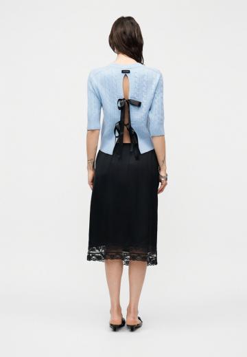 Пуловер с коротким рукавом