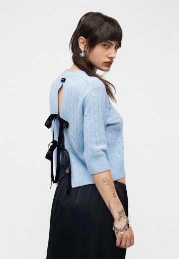 Пуловер с коротким рукавом