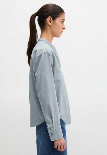 Атласная блузка