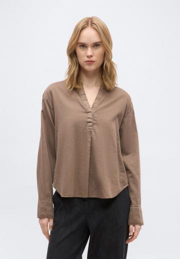 Атласная блузка