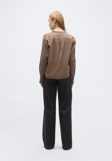 Атласная блузка
