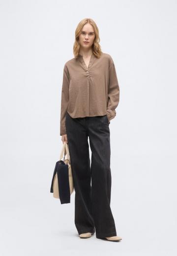 Атласная блузка