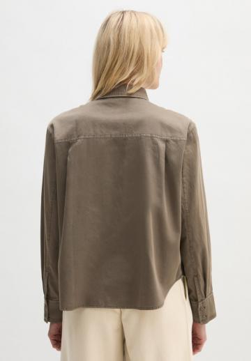 Атласная блузка