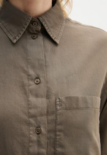 Атласная блузка