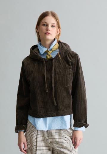 Пуловер с капюшоном