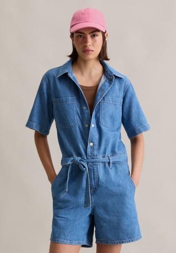 Джинсовый комбинезон