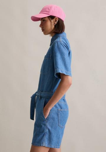 Джинсовый комбинезон