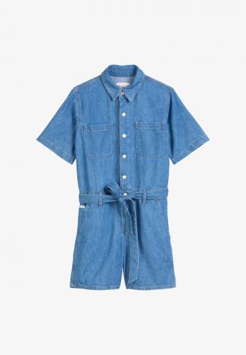 Джинсовый комбинезон