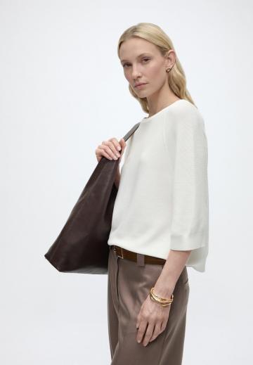 Пуловер с рукавом три четверти