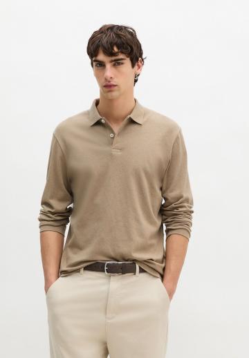 Поло с длинным рукавом