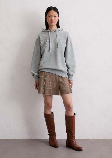 Пуловер с капюшоном