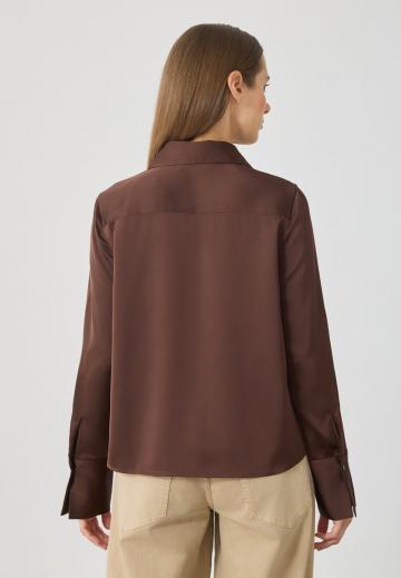 Атласная блузка
