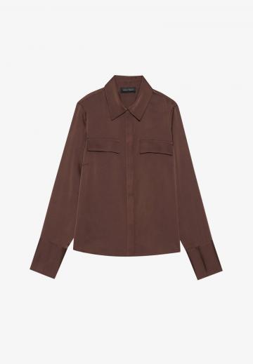 Атласная блузка