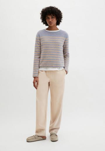 Пуловер в полоску